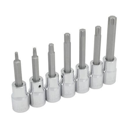 Urrea 1/2" Drive Socket Set, Torx(R), 7 pcs 5439C